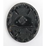 WW2 German Black Wound Badge by Carl Wild, Hamburg (107)
