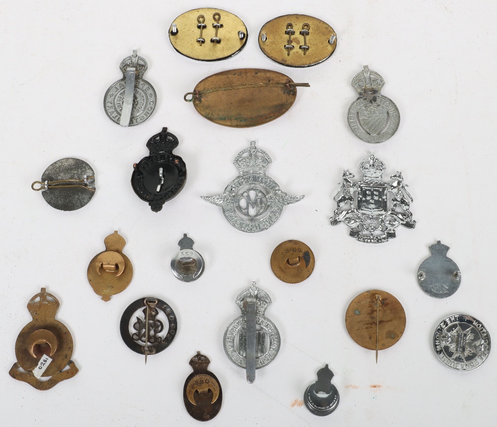 Quantity of Obsolete Kings crown Police cap and lapel badges - Image 2 of 2