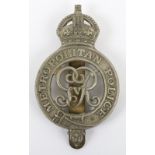 Metropolitan Police Kings Crown George 5th Cap Badge