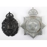 Two Kings crown Police Helmet Plates