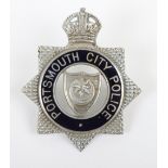Portsmouth City Police Senior Officers Cap Badge