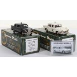 Two Lansdowne Hand built white metal Police Models