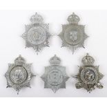 Five Kings Crown Chrome Police Helmet Plates