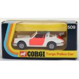 Corgi Toys Scarce Export 509 Porsche Targa 911S Police Car