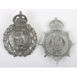 Two Bradford Police Helmet Plates