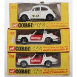 Three Boxed Corgi Toys Whizzwheels Police Cars