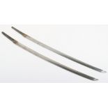 Two Japanese Katana blades