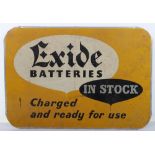 Exide Batteries In Stock sign