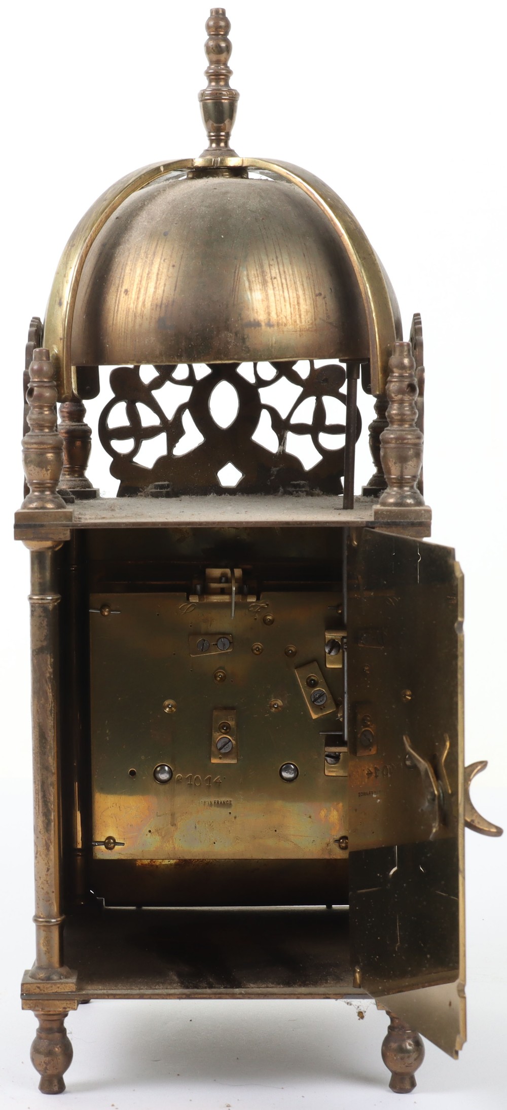 A 17th century style brass lantern clock - Bild 4 aus 9