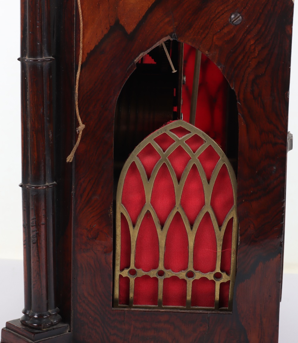 A fine 19th century Pugin style mantle clock, William Dobbie Falkirk - Bild 13 aus 14