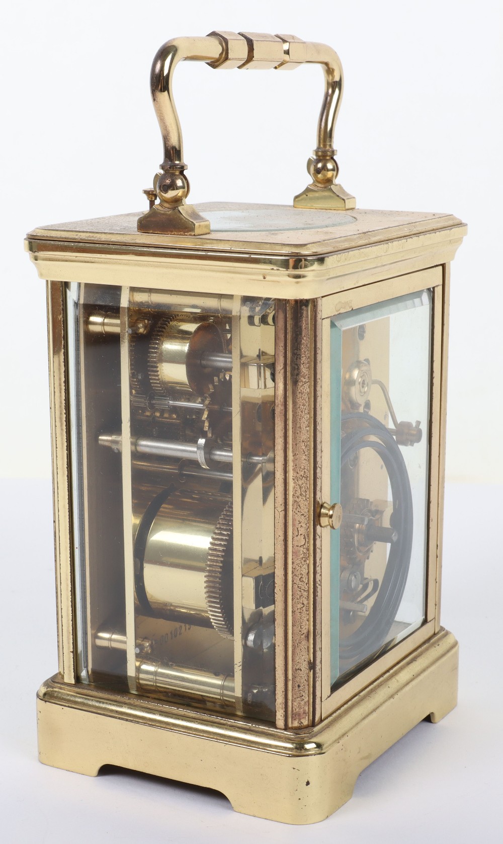 A St James retailed repeating carriage clock - Image 9 of 12