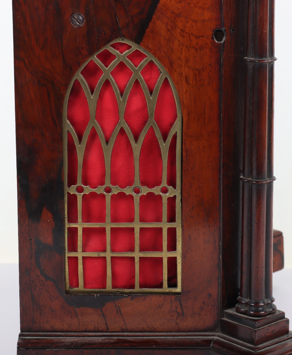 A fine 19th century Pugin style mantle clock, William Dobbie Falkirk - Bild 8 aus 14