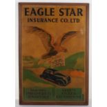 Vintage motoring poster ‘Eagle Star Insurance Co Ltd’