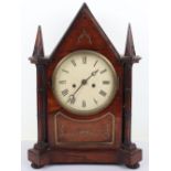 A fine 19th century Pugin style mantle clock, William Dobbie Falkirk