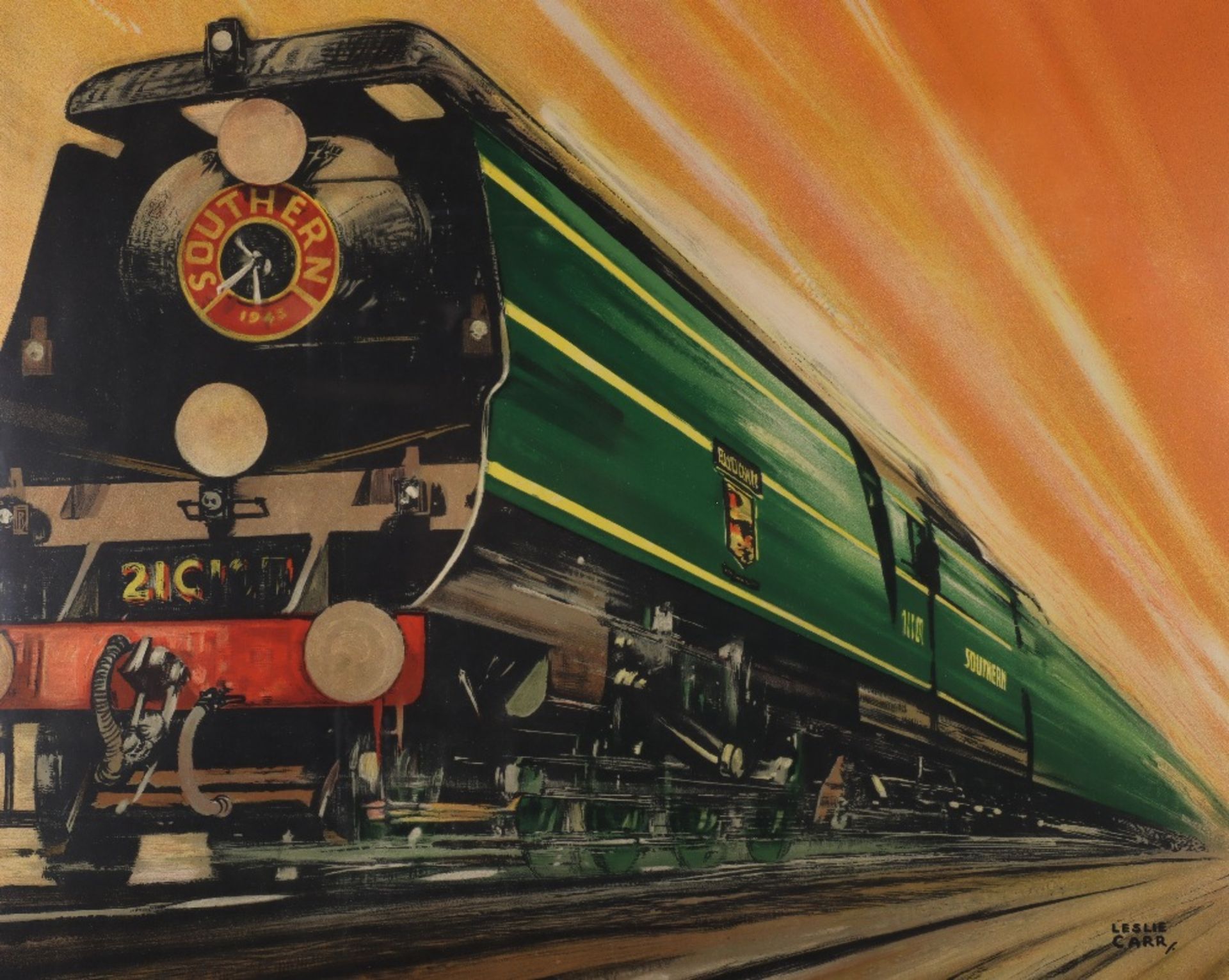 An original Southern Railway advertising poster by Leslie - Image 2 of 6