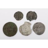 Continental coinage, John the Fearless Duke of Burgundy Blanc, Louis IX Denier Tournois, United Neth
