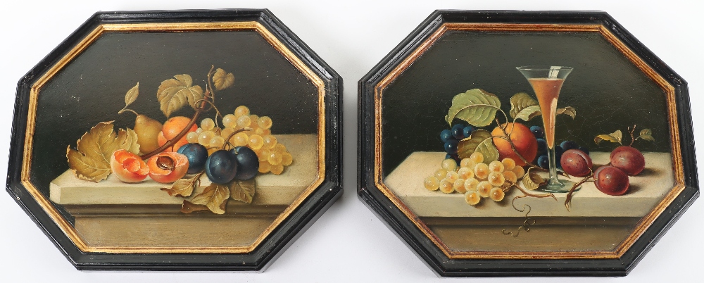 A pair of 19th century Florentine gilt wood panels