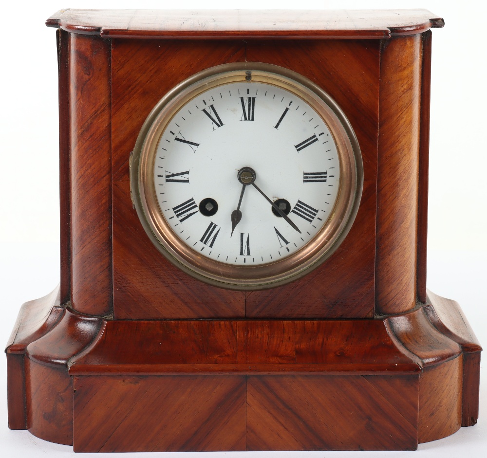 A 19th century mahogany mantle clock
