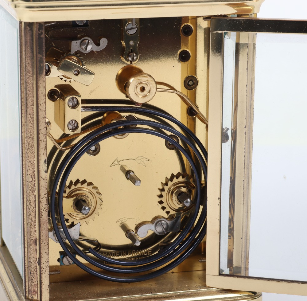 A St James retailed repeating carriage clock - Image 8 of 12