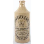 A 19th century stoneware jar ‘Stohwasser & Winter Gloire D’Ecarlate Cleaning Fluid for Scarlet Hunti