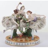 A Rudolstadt Continental porcelain figural group