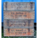 Four VSG Bananas Ltd boxes