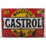 Wakefield Castrol Motor Oil enamel sign