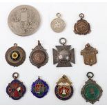 A group of motor cycling medals, including a silver and silver and enamel medal for Bristol Motor Cy