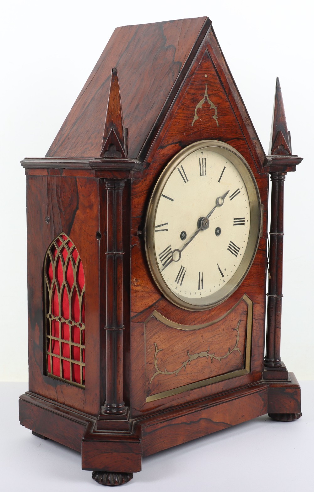 A fine 19th century Pugin style mantle clock, William Dobbie Falkirk - Bild 6 aus 14