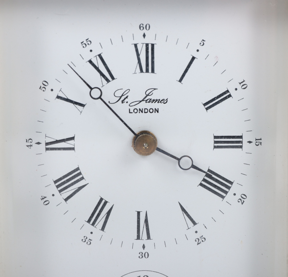 A St James retailed repeating carriage clock - Image 4 of 12