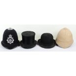 Various police headgear