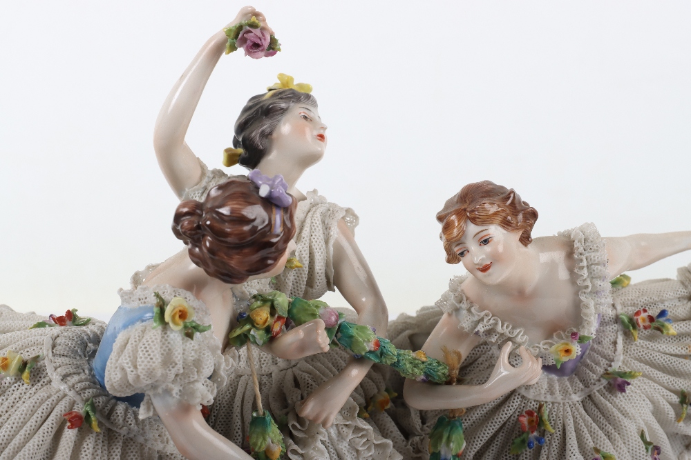 A Rudolstadt Continental porcelain figural group - Image 9 of 9