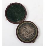19th century French silver Paris-Dieppe medal ‘Souvenir M.M.Taconnet’ ‘Revue Des Sports’