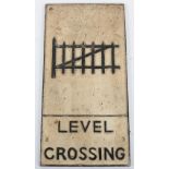 A cast iron Level Crossing sing