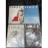 Over 200 Vogue magazine issues, including 1940’s, 1950, 1960’s, 1970’s, 1980’s, 1990’s and 2000’s