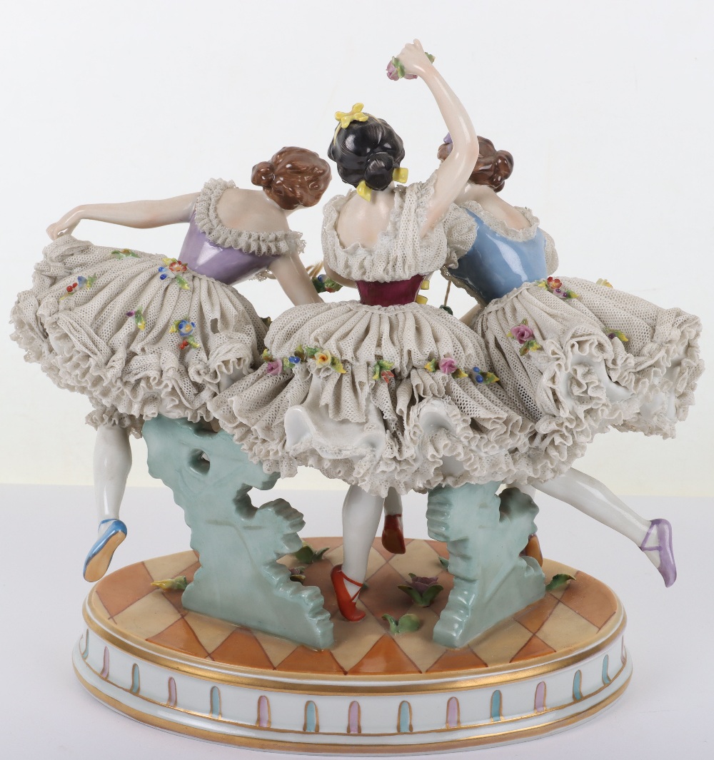 A Rudolstadt Continental porcelain figural group - Image 4 of 9