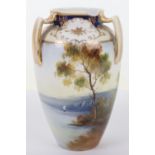 An early 20th century Japanese Noritake vase