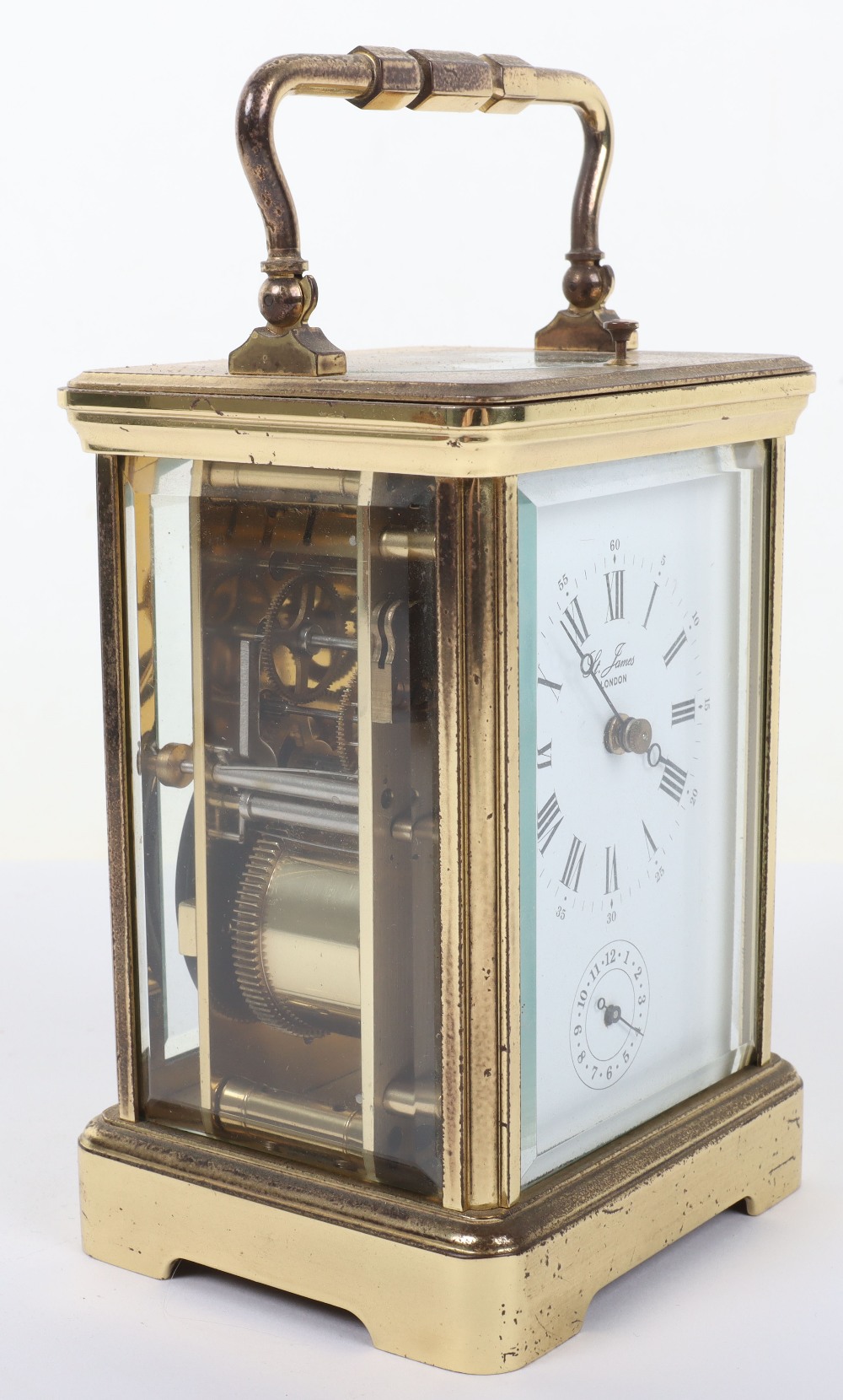 A St James retailed repeating carriage clock - Image 6 of 12