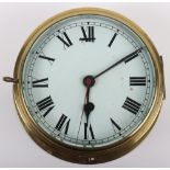 An early 20th century brass ships clock
