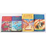 Four Harry Potter First Editions