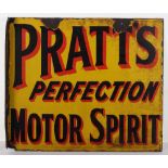 Pratts Perfection Motor Spirit enamel double sided sign