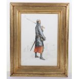 Richard Hook, portrait of a Middle Eastern warrior, signed and dated ’88