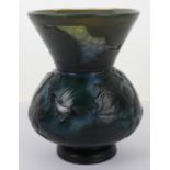 A Galle glass vase
