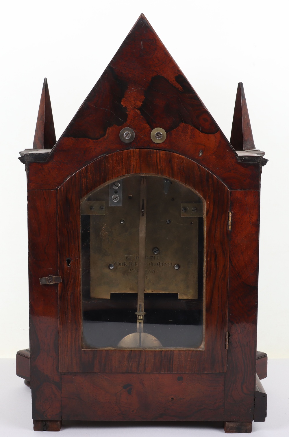 A fine 19th century Pugin style mantle clock, William Dobbie Falkirk - Bild 9 aus 14