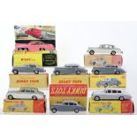 Eight Dinky Toys Rolls Royce Models