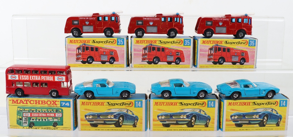 Seven Boxed Matchbox Lesney Superfast Models - Image 2 of 2