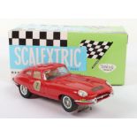 Spanish Scalextric Vintage G.T. Jaguar E Type Slot Racing Car