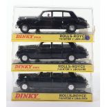 Three Boxed Dinky Toys 152 Rolls Royce Rolls Royce Phantom V Limousine Models
