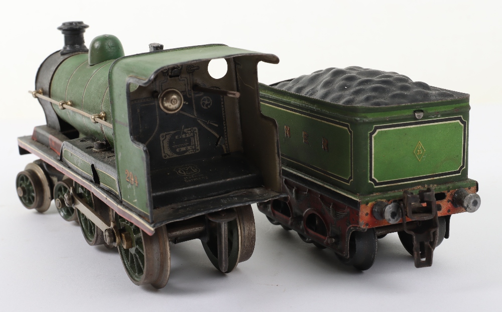 Marklin 0 Gauge LNER Clockwork Locomotive and Tender - Bild 5 aus 5