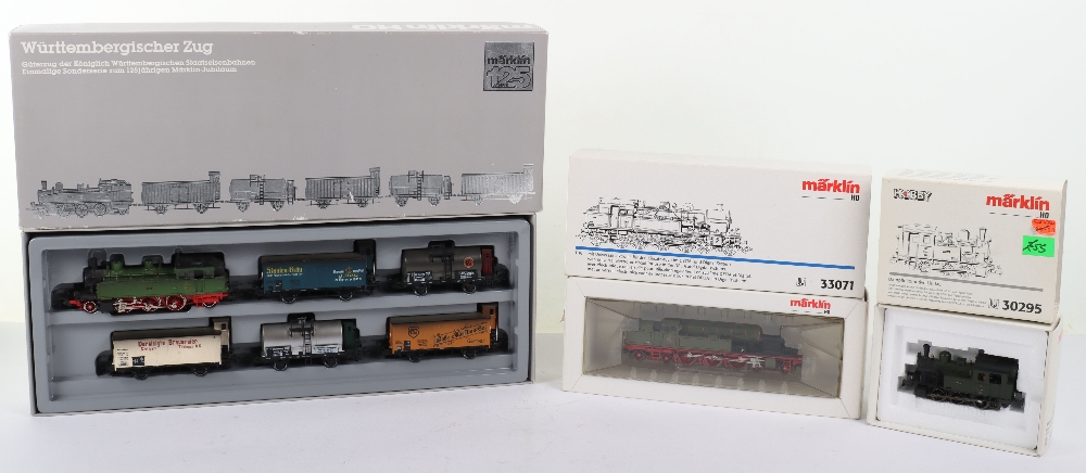 Markliln digital HO gauge boxed Good set and two locomotive,